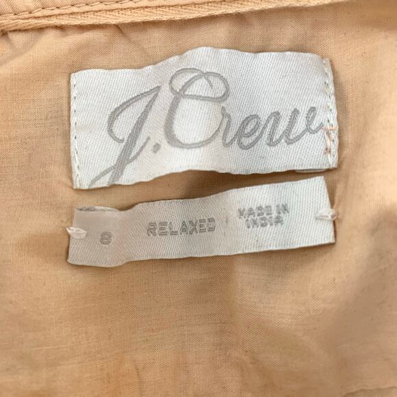 J, Crew Relaxed-fit Garment-dyed Lightweight Cotton Poplin Shirt Size 8 - Picture 8 of 8